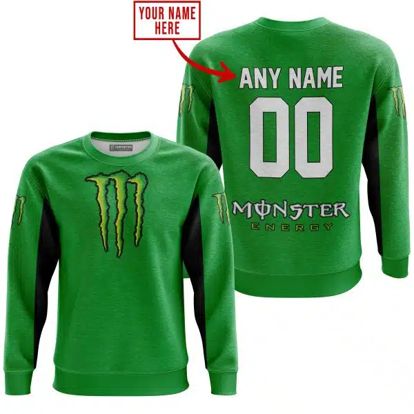 Custom Name Racing - Limited Edition - Monster - Green V2 - Image 3