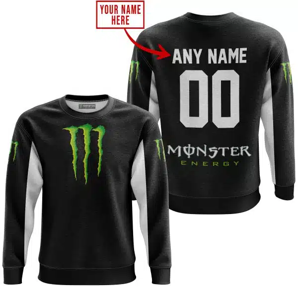 Custom Name Racing - Limited Edition - Monster - White - Image 3