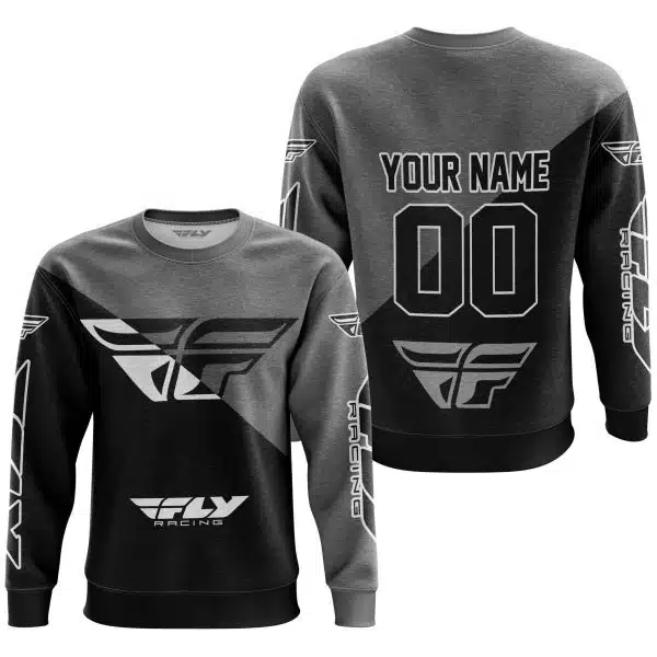 Premium Gift - Custom Name - Fly Racing - Grey - Image 2