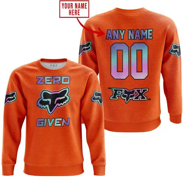 Zero Fox Given  -  Limited Edition  -  Fox Racing  -  Orange - Image 3