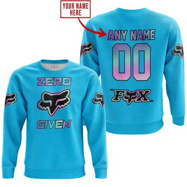 Zero Fox Given  -  Limited Edition  -  Fox Racing  -  Sky Blue - Image 3