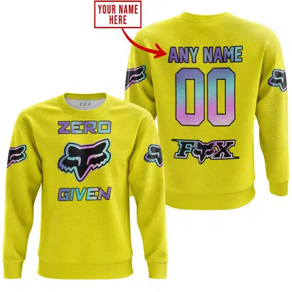 Zero Fox Given  -  Limited Edition  -  Fox Racing  -  Yellow - Image 3