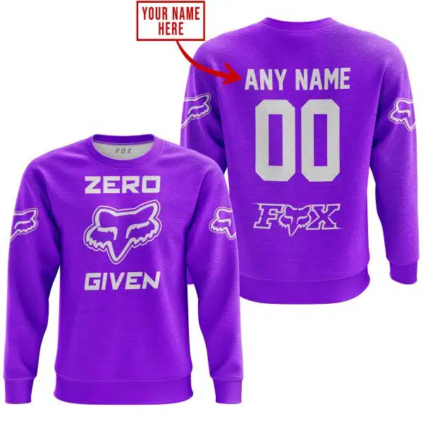 Zero Fox Given  -  Limited Edition  -  Fox Racing  -  Purple - Image 4