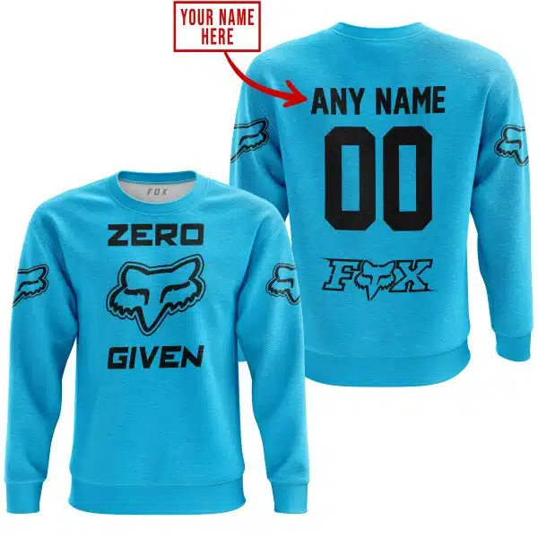 Zero Fox Given  -  Limited Edition  -  Fox Racing  -  Sky Blue - Image 3