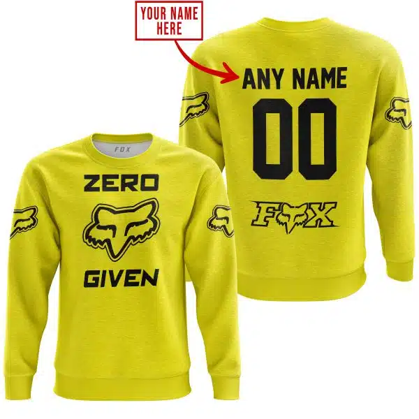 Zero Fox Given  -  Limited Edition  -  Fox Racing  -  Yellow - Image 4