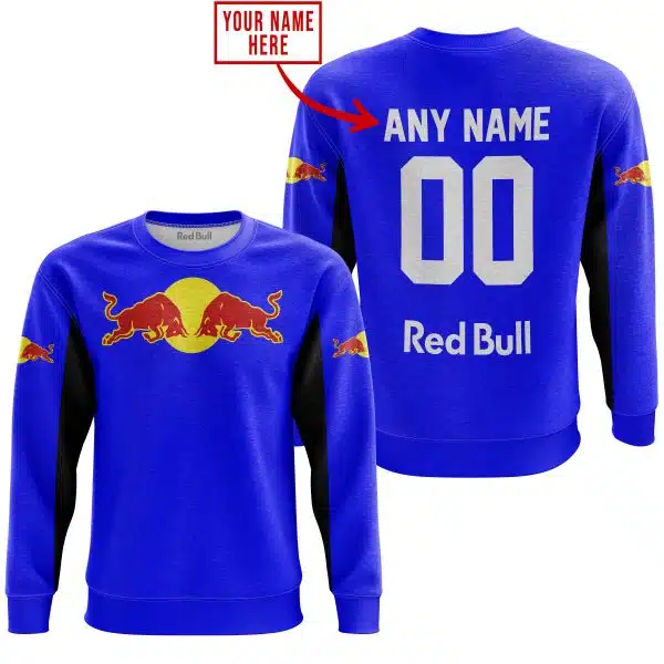 Custom Name Racing - Limited Edition - Redbull - Blue - Image 3