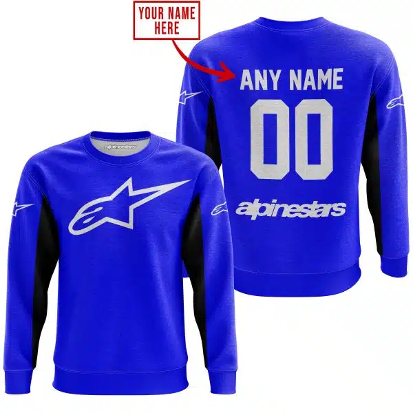 Custom Name Racing - Limited Edition - Alpinestars - Blue V2 - Image 3