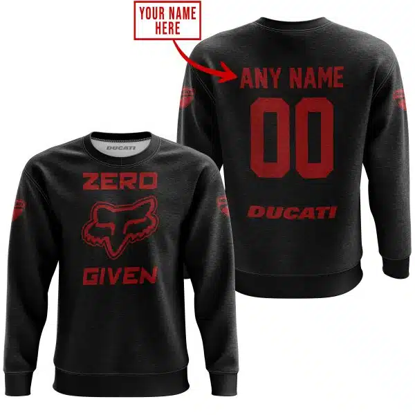 Zero Fox Given – Limited Edition – Ducati – Black V1 - Image 4