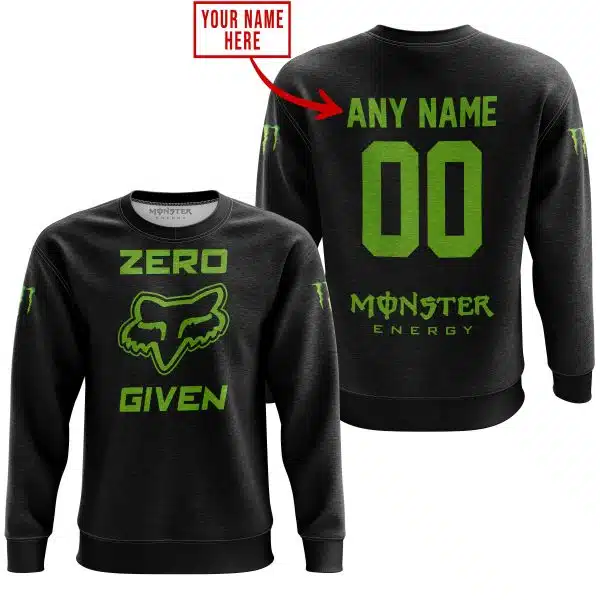 Zero Fox Given – Limited Edition – Monster Energy – Black V1 - Image 4