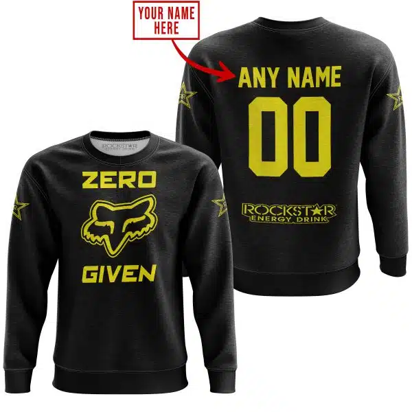 Zero Fox Given – Limited Edition – Rockstar Energy – Black V1 - Image 4
