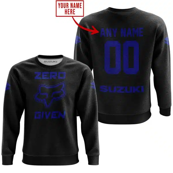 Zero Fox Given – Limited Edition – Suzuki – Black Blue V1 - Image 4