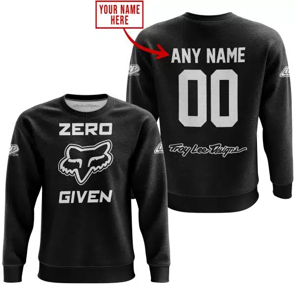 Zero Fox Given – Limited Edition – Troy Lee Designs – Black V1 - Image 4