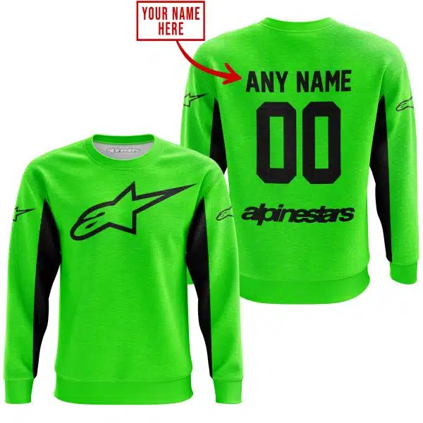 Custom Name Racing - Limited Edition - Alpinestars - Green V2 - Image 3