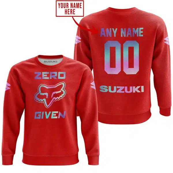 Zero Fox Given – Limited Edition – Suzuki – Red - Image 4