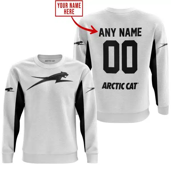Custom Name Racing - Limited Edition - Arctic Cat - White V2 - Image 3