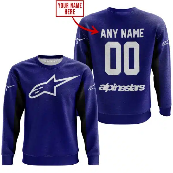Custom Name Racing - Limited Edition - Alpinestars - Navy V2 - Image 3