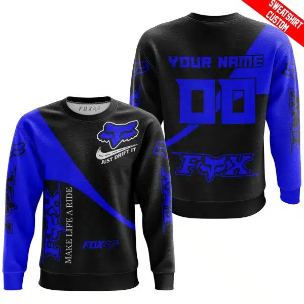 Make Life A Ride Just Send It - Fox - Blue - Image 3