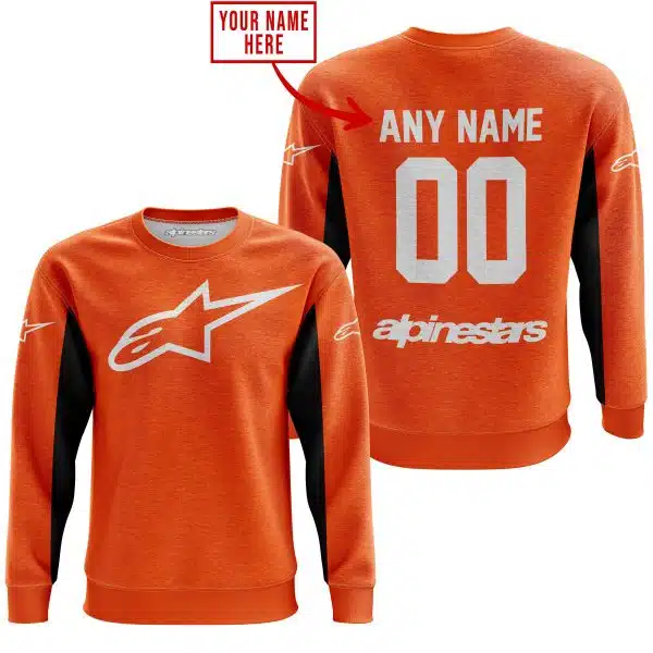 Custom Name Racing - Limited Edition - Alpinestars - Orange V2 - Image 3