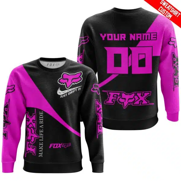 Make Life A Ride Just Send It - Fox - Pink - Image 3