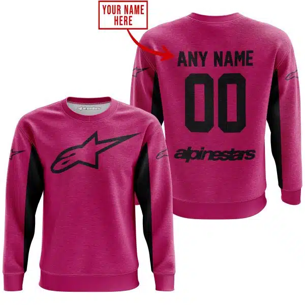 Custom Name Racing - Limited Edition - Alpinestars - Pink 1 V2 - Image 3