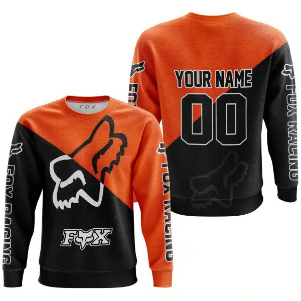 Premium Gift - Custom Name - Fox Racing - Orange - Image 2