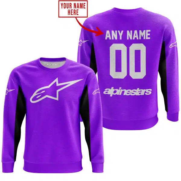 Custom Name Racing - Limited Edition - Alpinestars - Purple V2 - Image 3