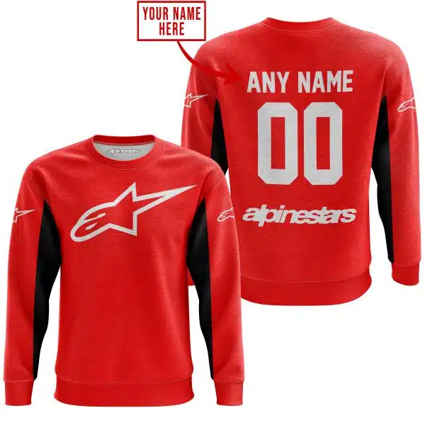 Custom Name Racing - Limited Edition - Alpinestars - Red V2 - Image 3