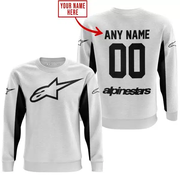 Custom Name Racing - Limited Edition - Alpinestars - White V2 - Image 3