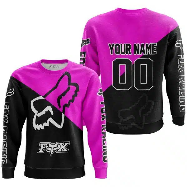 Premium Gift - Custom Name - Fox Racing - Pink - Image 4