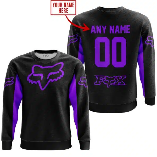 Custom Name Racing - Limited Edition - Fox Racing - Purple - Image 3