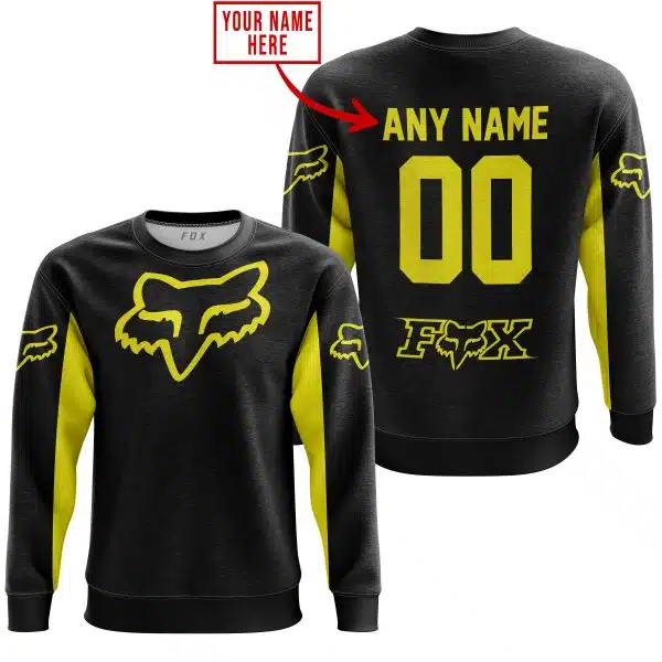 Custom Name Racing - Limited Edition - Fox Racing - Yellow - Image 3