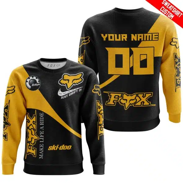 Make Life A Ride Just Send It - Ski Doo - Yellow - Image 3