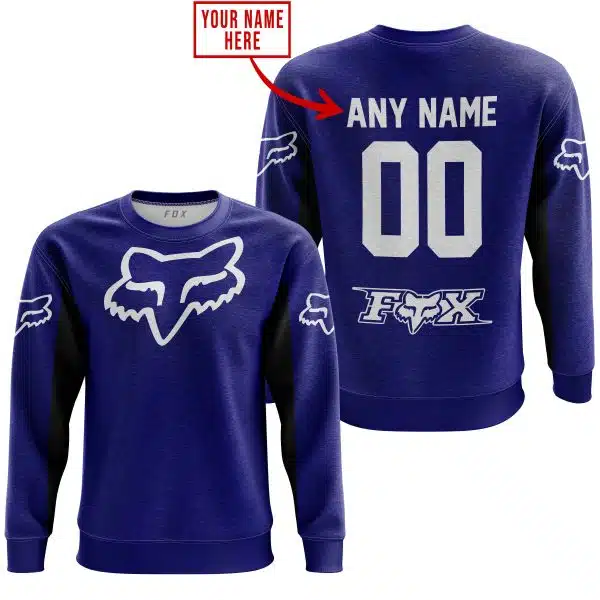 Custom Name Racing - Limited Edition - Fox Racing V2 - Navy - Image 3
