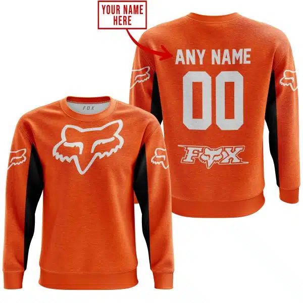 Custom Name Racing - Limited Edition - Fox Racing V2 - Orange - Image 3