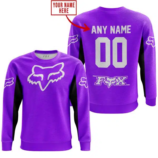 Custom Name Racing - Limited Edition - Fox Racing V2 - Purple - Image 3