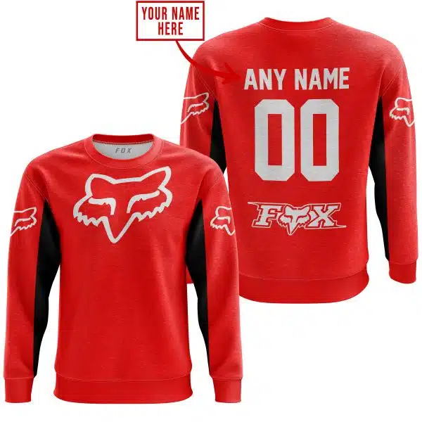 Custom Name Racing - Limited Edition - Fox Racing V2 - Red - Image 3