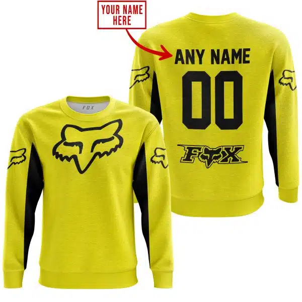 Custom Name Racing - Limited Edition - Fox Racing V2 - Yellow - Image 3