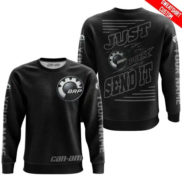 Premium Just Fckn Gonna Send It - Custom Name - Can Am - Grey Black - Image 6