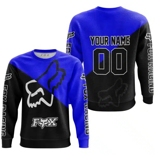 Premium Gift - Custom Name - Fox Racing - Blue - Image 4