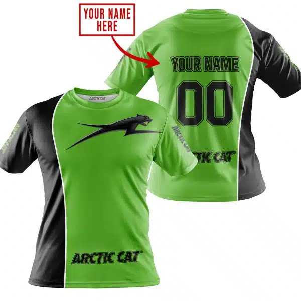 Limited Edition - Custom Name Motocrocss V2 - Arctic Cat - Green - Image 3