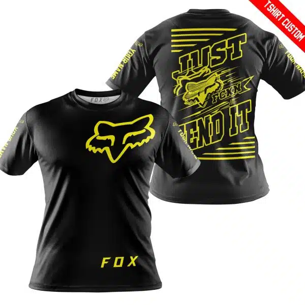 Premium Just Fckn Gonna Send It - Custom Name - Fox Racing - Yellow Black - Image 3