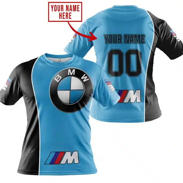 Limited Edition - Custom Name Motocrocss V2 - Bmw - Sky Blue - Image 3