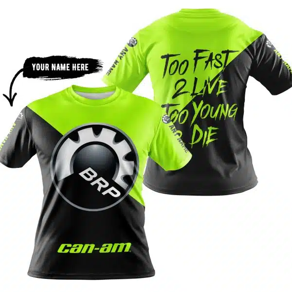 Too Fast To Live Too Young To Die - 3d All Over Printed - Can Am Neon - Image 3