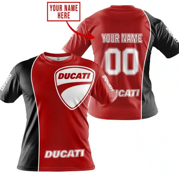 Limited Edition - Custom Name Motocrocss V2 - Ducati - Red - Image 3