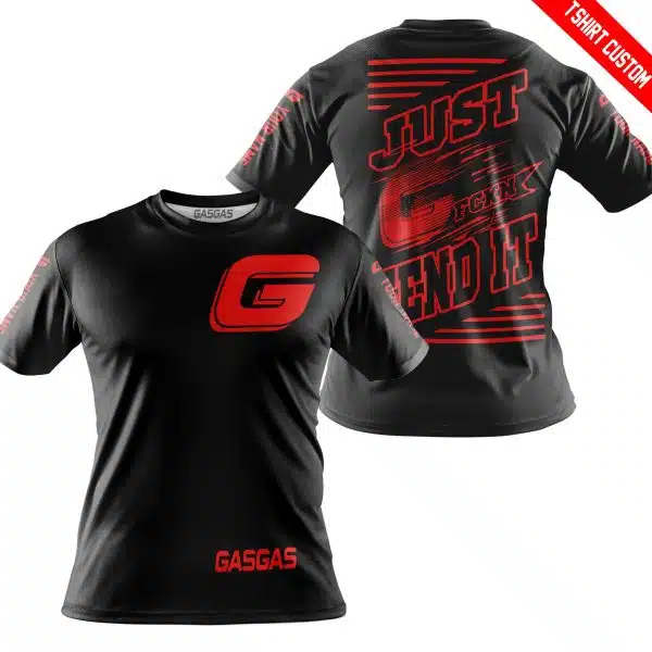 Premium Just Fckn Gonna Send It - Custom Name - Gas Gas - Red Black - Image 7