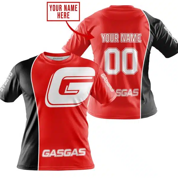 Limited Edition - Custom Name Motocrocss V2 - Gas Gas - Red - Image 3