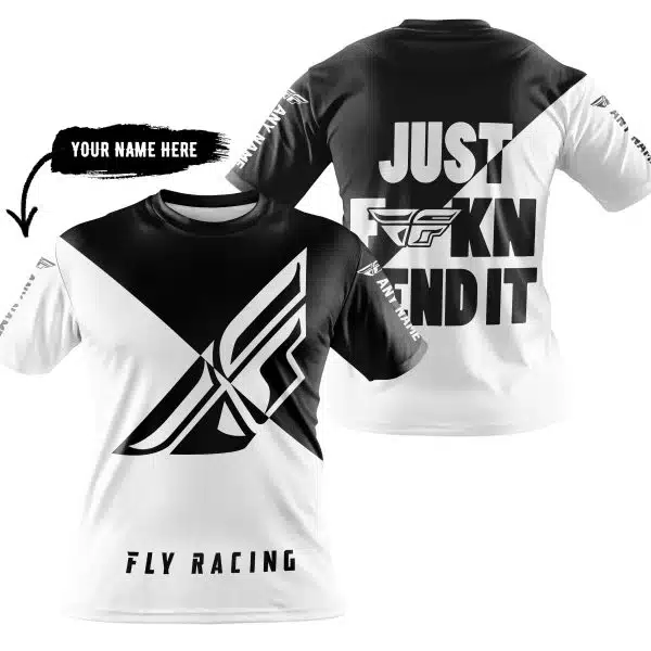 Just Fkcn Send It - 3d All Over Printed - Fly Racing Black - Image 5