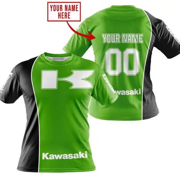 Limited Edition - Custom Name Motocrocss V2 - Kawasaki - Green - Image 3