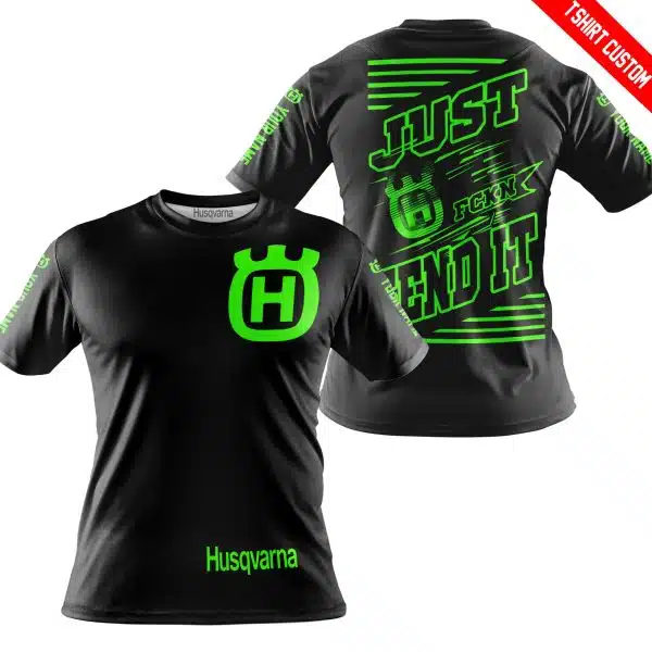 Premium Just Fckn Gonna Send It - Custom Name - Husqvarna - Green Black - Image 8