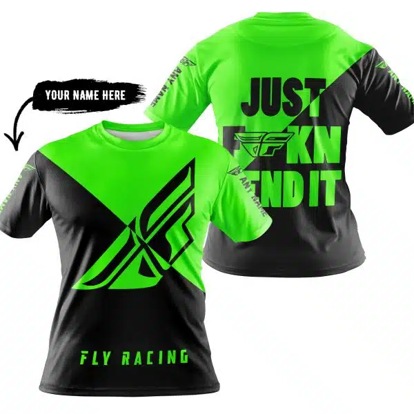 Just Fkcn Send It - 3d All Over Printed - Fly Racing Green - Image 3